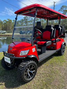 black and red 30a golf cart rental