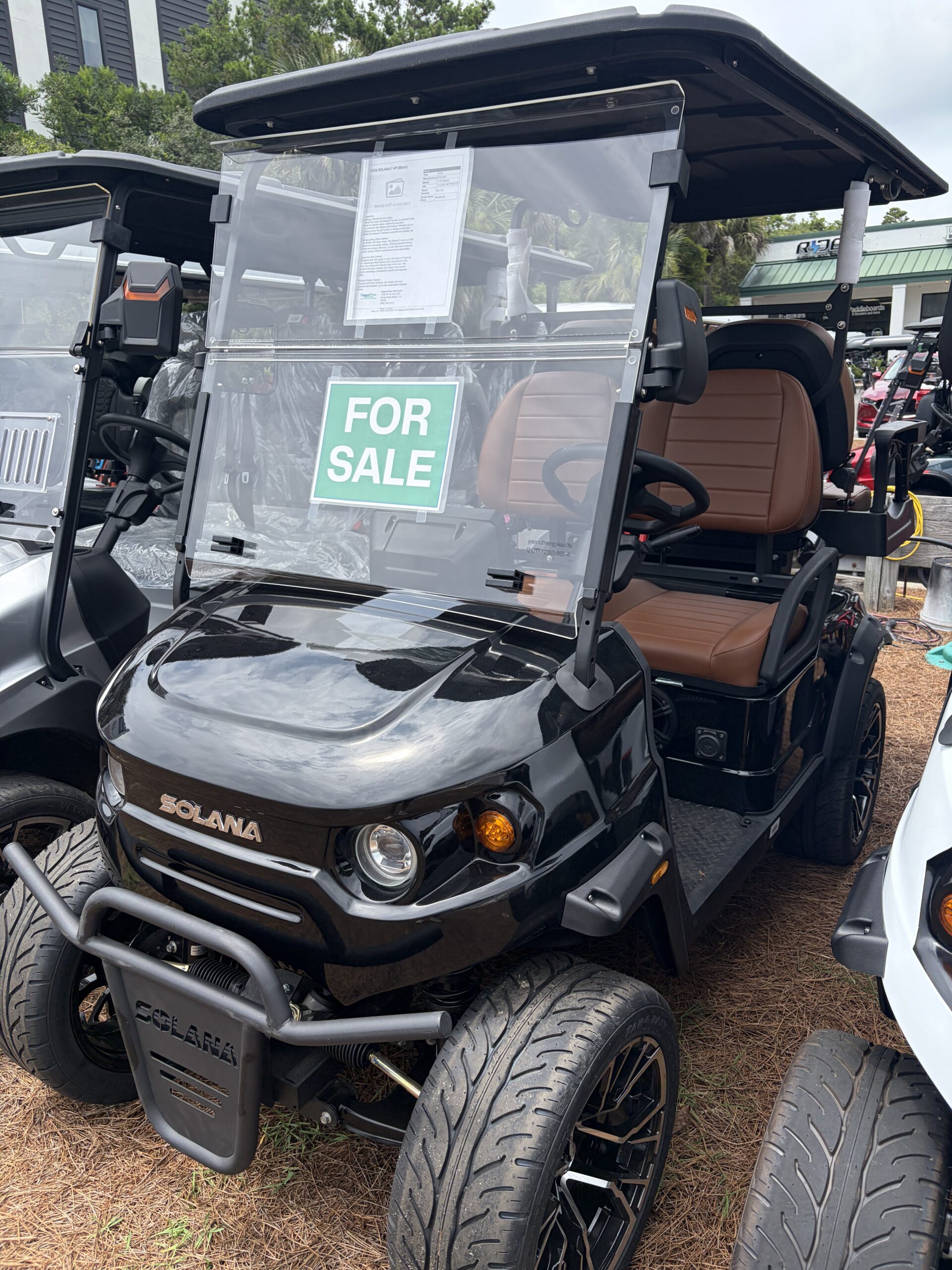 2026 Solana EV 4 Passenger 2+2 LSV Gloss Black